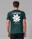 Camiseta Hombre Verde Gablete Ultraoscuro Talla L 33438 Rifle