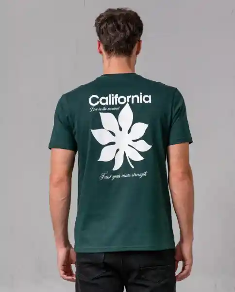 Camiseta Hombre Verde Gablete Ultraoscuro Talla L 33438 Rifle