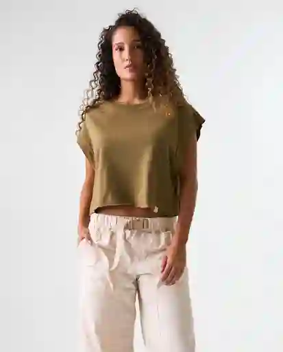 Camiseta Mujer Café Talla M 602G007_CAF180830 Americanino
