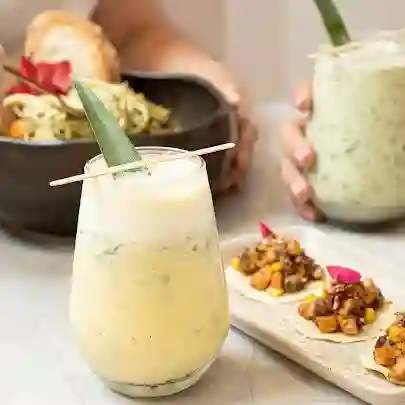 Maracuya y crema de coco