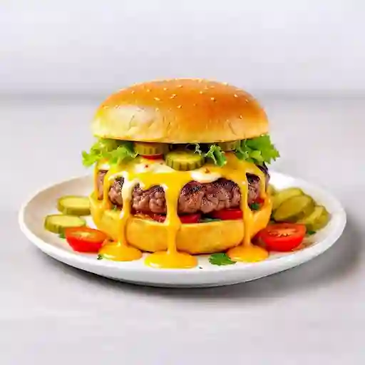 Hamburguesa gratinada