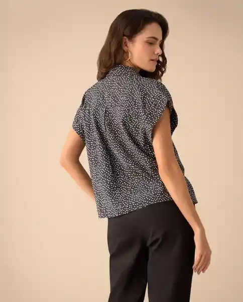 Camisa Jaguar Negro Ultraoscuro Talla XS 411G016 Esprit