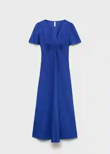 Vestido Red Azul Talla S Mujer Mango