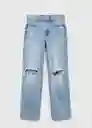 Jean Clean Tejano Medio Talla 20 Teen Mango