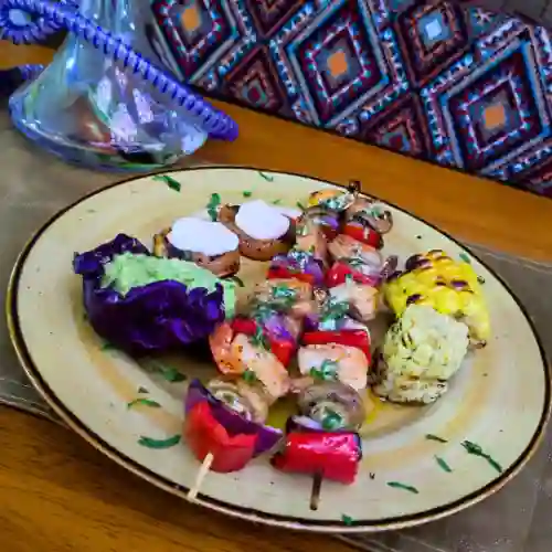 Satay de Langostinos