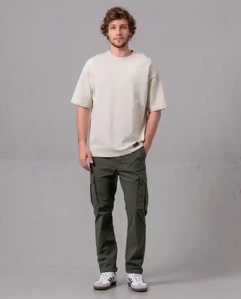 Camiseta Hombre Beige Arena Claro Talla M 95422 Rifle