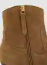 Botines Pacifico Tabaco Talla 36 Mujer Mango