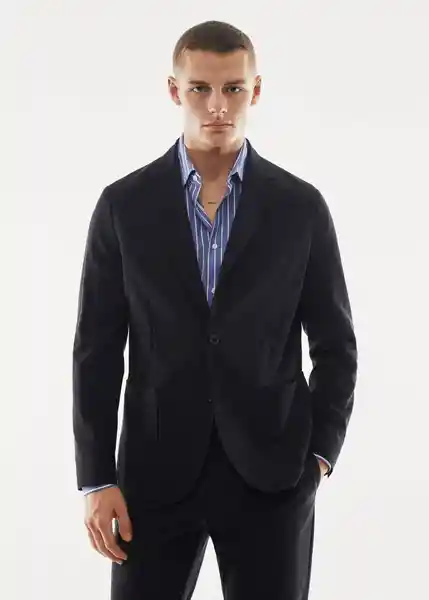 Blazer Americana Travel Navy Talla 52 Hombre Mango