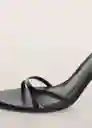 Sandalias Mika Negro Talla 41 Mujer Mango