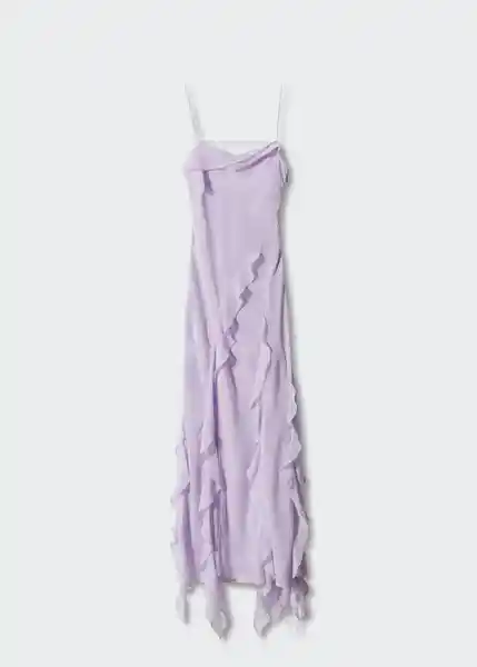 Vestido Aire Malva Talla L Mujer Mango