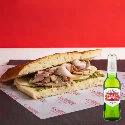 Combo Panini Gladiatore + Stella Artois 350 ml