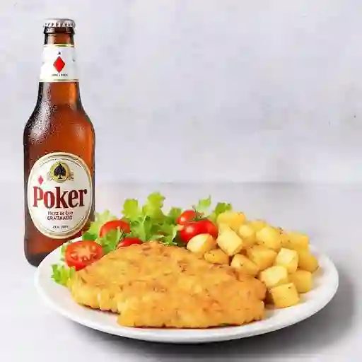 Combo Filete de Pollo Gratinado