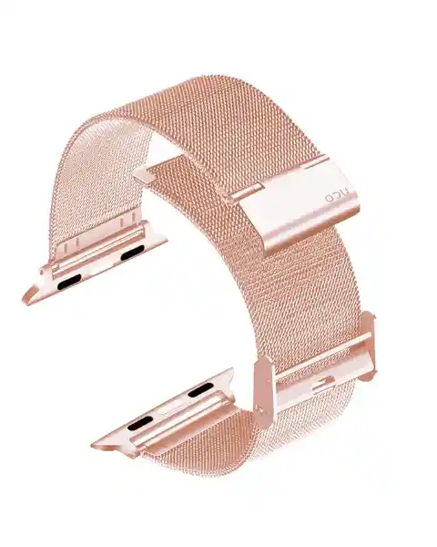 Nco Correa en Acero Inoxidable Para Apple Watch Oro Rosa