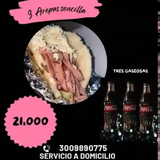 Combo triple sencillas