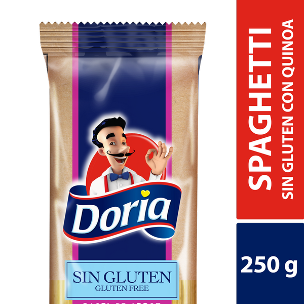 Doria Pasta Espaguetti de Arroz con Quinoa y Chía 250 g
