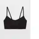 Bralette Negro Talla: MEDIUM American Eagle