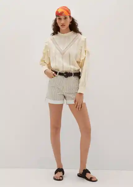 Short Mom80 Arena Talla 46 Mujer Mango