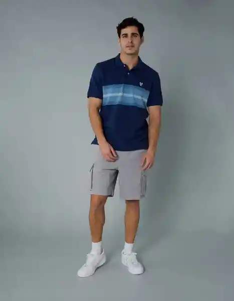 Camiseta Polo Hombre Azul Talla: X-LARGE 4395410 American Eagle
