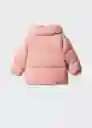 Abrigo Anorak Candiju Rosa Talla 69 Niña Mango
