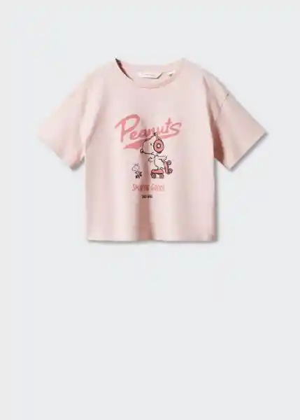 Camiseta Peanuts Rosa Light Talla 10 Niña Mango