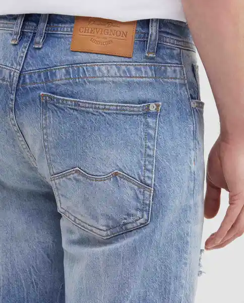 Jean Slim Fit- Famous Azul Cristalino Claro T 32/32 Chevignon