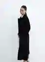 Abrigo London Negro Talla 24 Mujer Mango