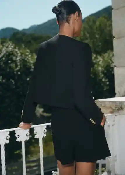Chaqueta Grace Negro Talla L Mujer Mango