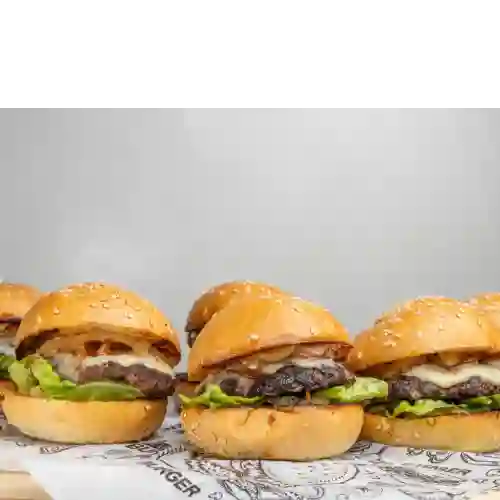 Chiqui Burguer X5 +papitas+coca-cola