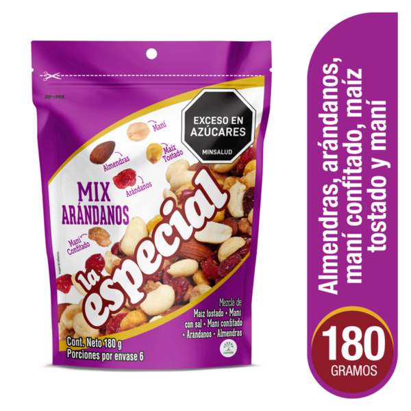 La Especial Mix de Arándanos y Frutos Secos 180g
