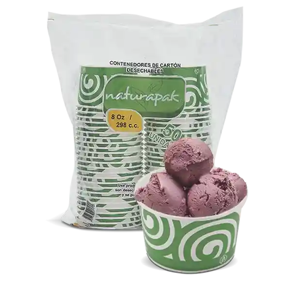 Naturapak Contenedor Biodegradable 8 oz