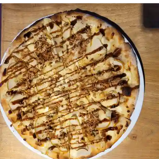 Pizza pera y queso azul