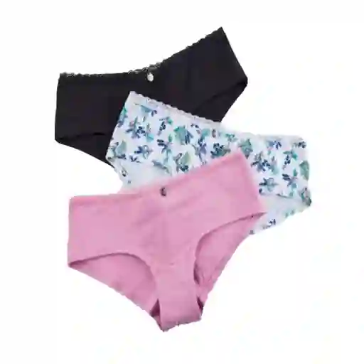 Secret Lili Pink Panty Íntima Algodón Juvenil Talla M