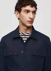 Chaqueta Lucas Navy Talla L Hombre Mango