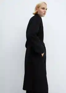 Abrigo Cuca Negro Talla 18 Mujer Mango