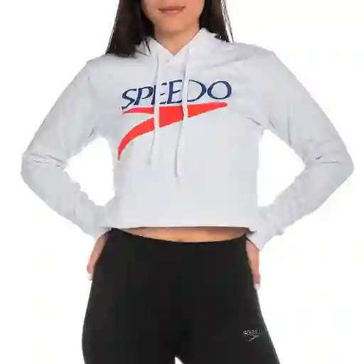 Speedo Buzo Crop Vintage Logo Fem Blanco XL