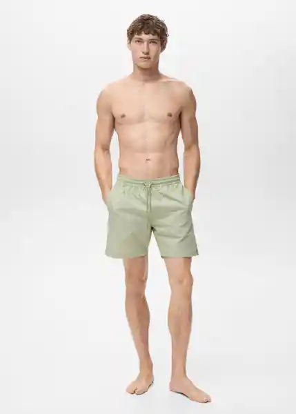 Short Seer Verde Pastel Talla XS Hombre Mango