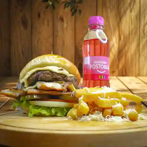 Hamburguesa Mixta en Combo