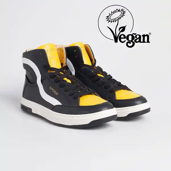 Superdry Tenis Basket Lux Trainer Negros Talla 11