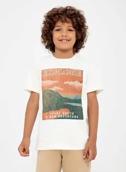 Gef Camiseta Manga Corta Infantil Blanco 4 700396