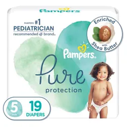 Pampers Pure Protection Pañales Talla 5