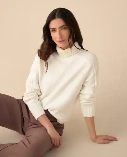 Suéter Tejido Crudo Puro Claro Talla M 461G200 Esprit