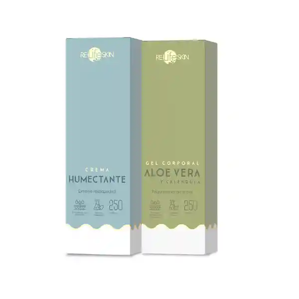 Relife Skin Pack Crema Humectante + Gel Corporal Aloe Vera