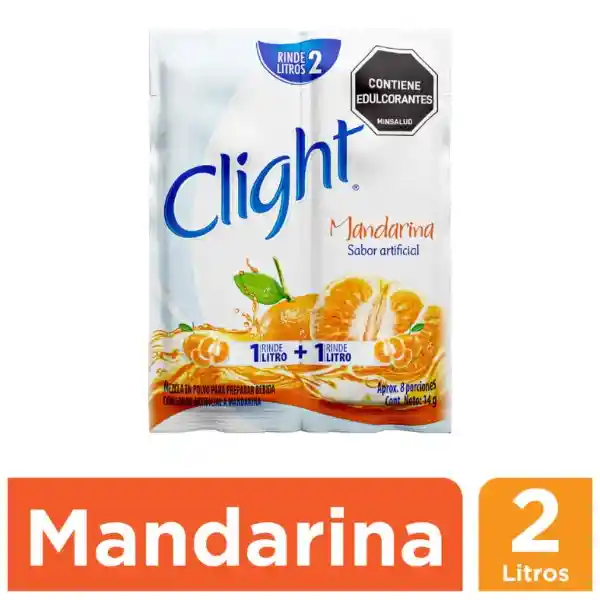 Clight Bebida en Polvo Sin Calorías Sabor Mandarina 14 g