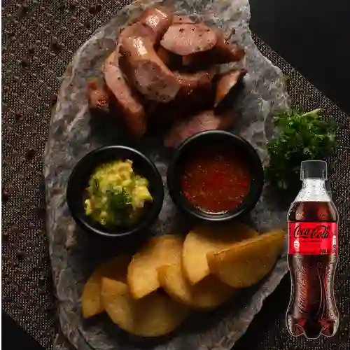 Combo Chorizos Santarrosanos +Cocacola S/az 400ml