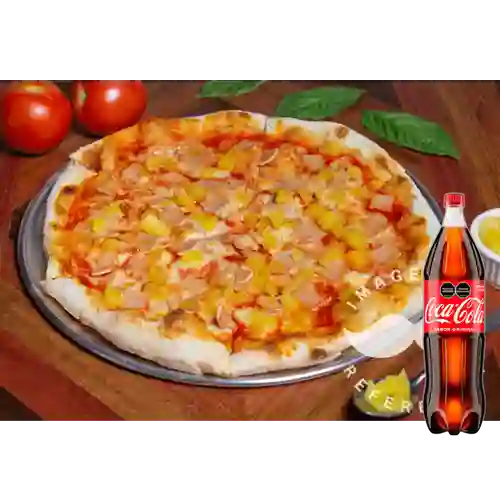 Combo Pizza Hawaiana. + Coca Cola Original 1.5 l