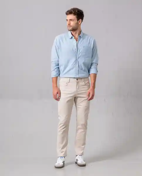 Pantalón 5 Bolsillos Crudo Sintético Claro T 36 25358 Rifle