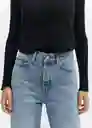 Pantalón Jean Nicola Tejano Medio Talla 36 Mujer Mango