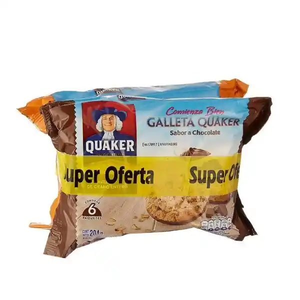 Quaker Galleta Chocolate + Galleta Grano Entero