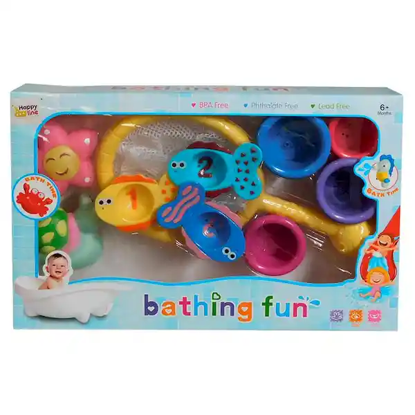 Faroplay Juego Para el Baño Peces 10Pz