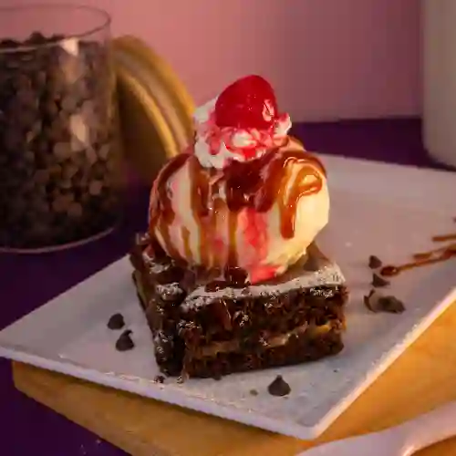 Brownie con Helado